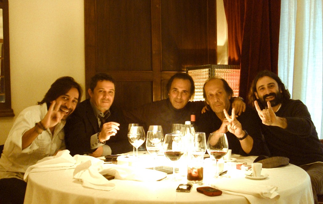 Con Antonio Carmona, Alejandro Sanz, Pepe de Lucía y Paco de Lucía.